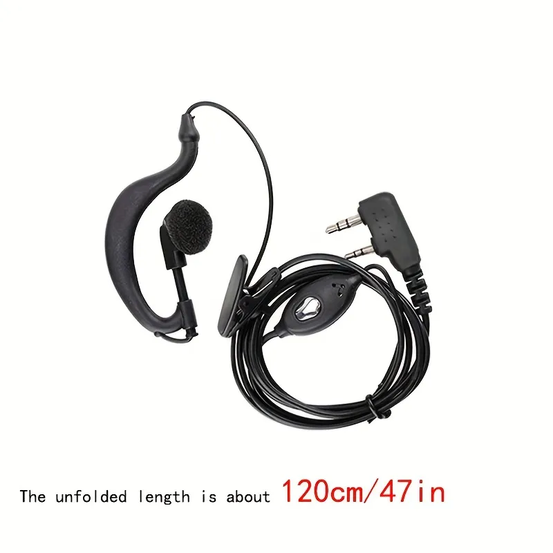 Walkie Talkies Earpiece With Mic Pin Acoustic Tube Headset Compatible  With Baofeng Uv-5r Baofeng 888s Two Way Radio Temu Australia
