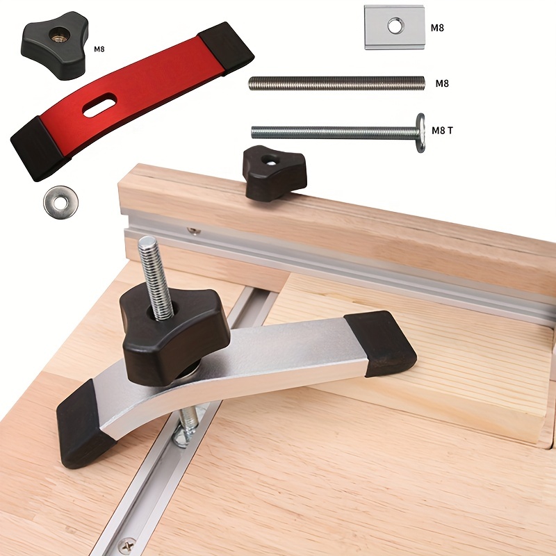 T track Hold Down Clamp Woodworking Chute Rail Table Saw - Temu