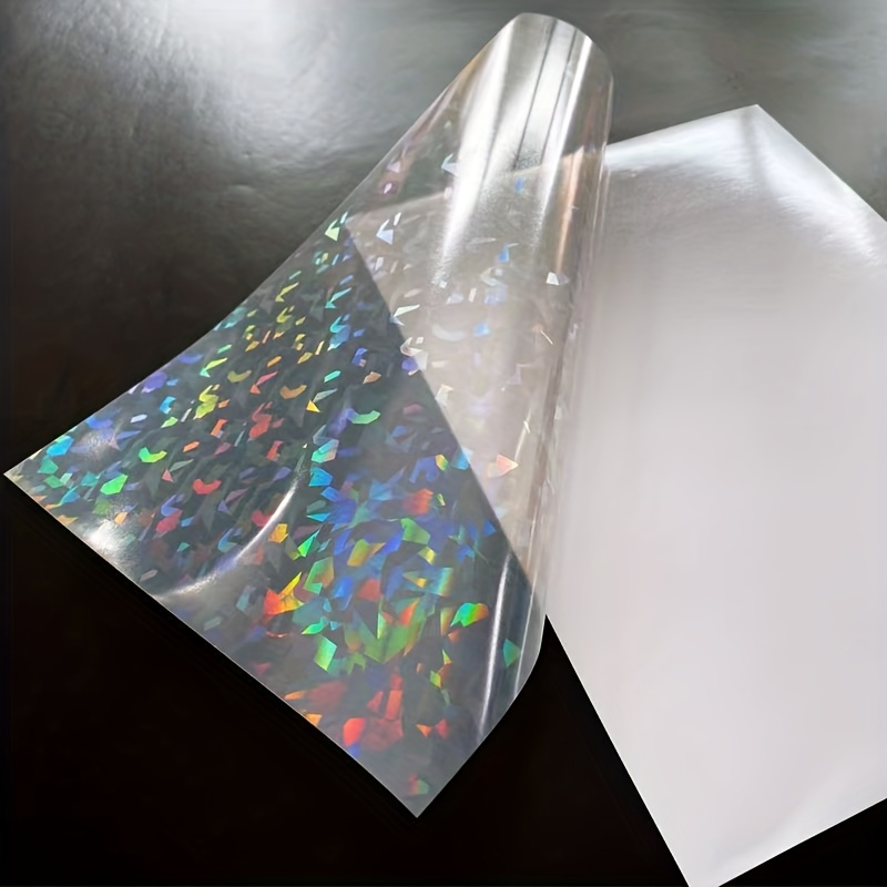 Holographic Laminate Sheets Clear Glitter A4 Size Vinyl - Temu Austria