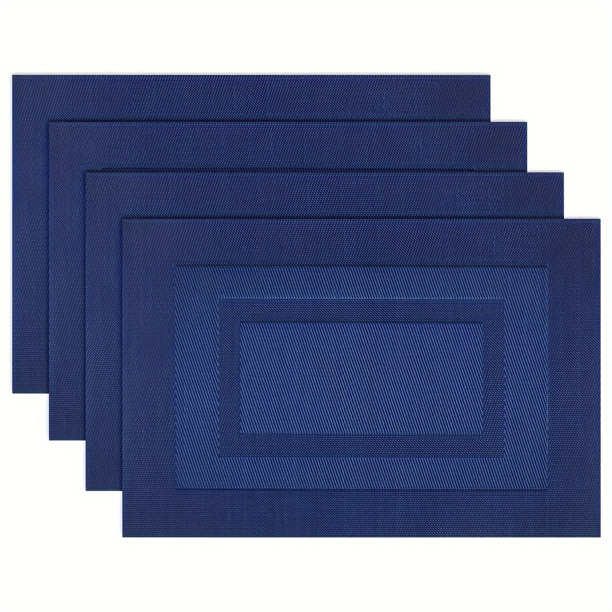 

4pcs, Placemats, Square Light Luxury Table Pads, Nordic Style Table Decoration Mat, Coffee Solid Color Table Pad, Household Bowl Plate Mat, Home Decoration