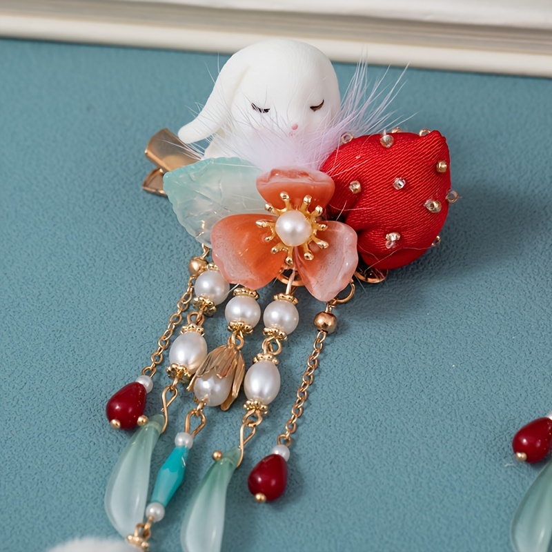 Acrylic Chirimen Camellia Claw Clip - Kimono Hair Accessories – Modern  Sakura