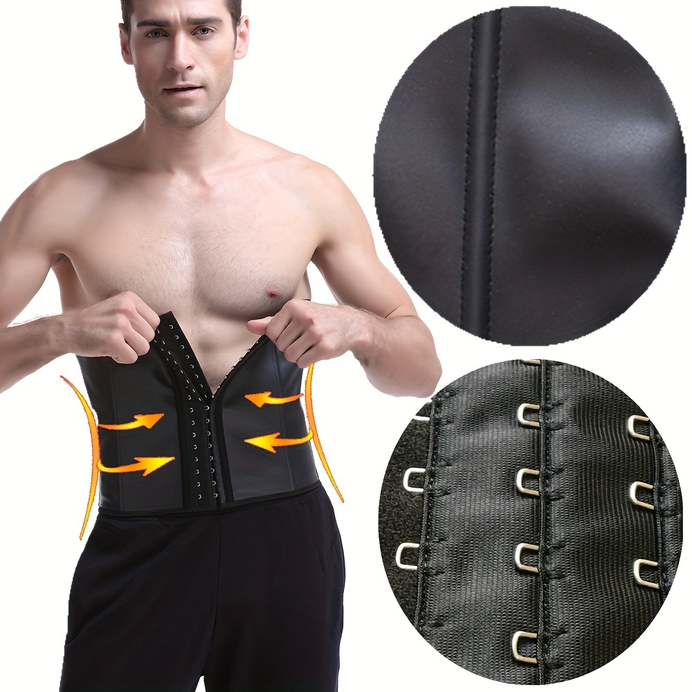 Men’s Waist Trainer Tummy Shapewear Gym Workout Waist Cincher Trimmer Sweat  Belt