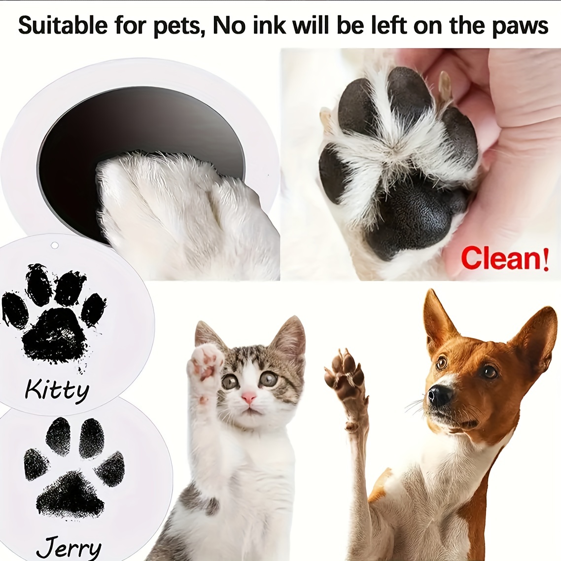 Nose Print Stamp Pad Pet Paw Print Kit No mess Ink Pads - Temu