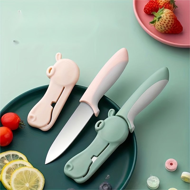 Kitchen Knife Set Cute Kawaii Flower Pattern Paring Knife - Temu