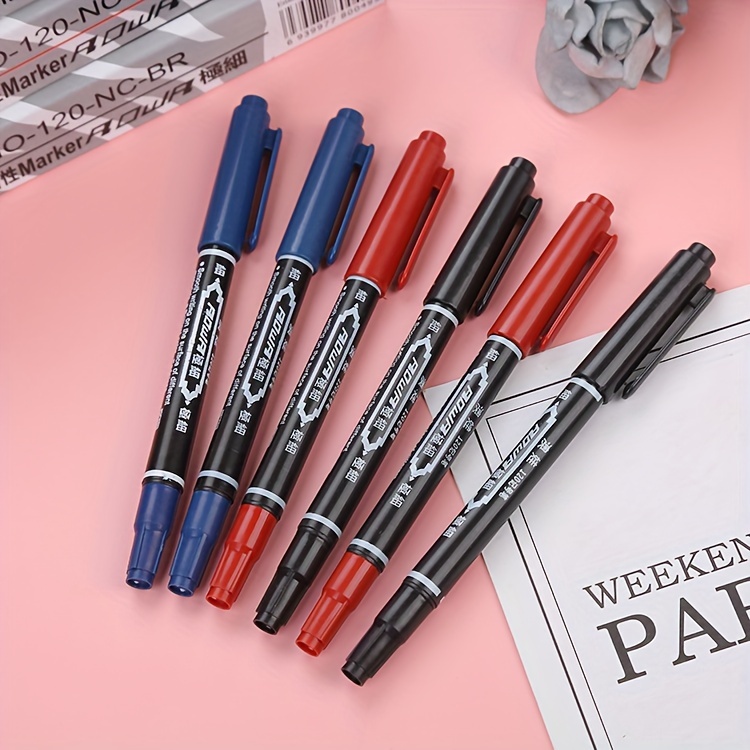 Red Blue And Black Water based Marker Marker Small - Temu