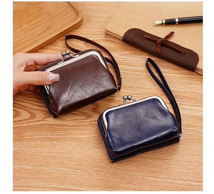   credit card holder retro kiss lock coin purse womens fashion wallet wristlet Product details 13
