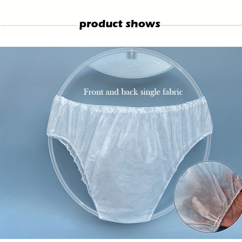 FRCOLOR 30Pcs Non-Woven Underwear Disposable Underpants Spa Panties for  Female 