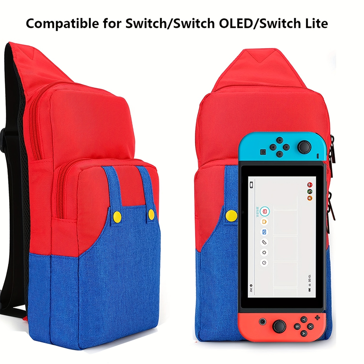 Funda de viaje Super Mario para Nintendo Switch/Switch Lite/Switch OLED