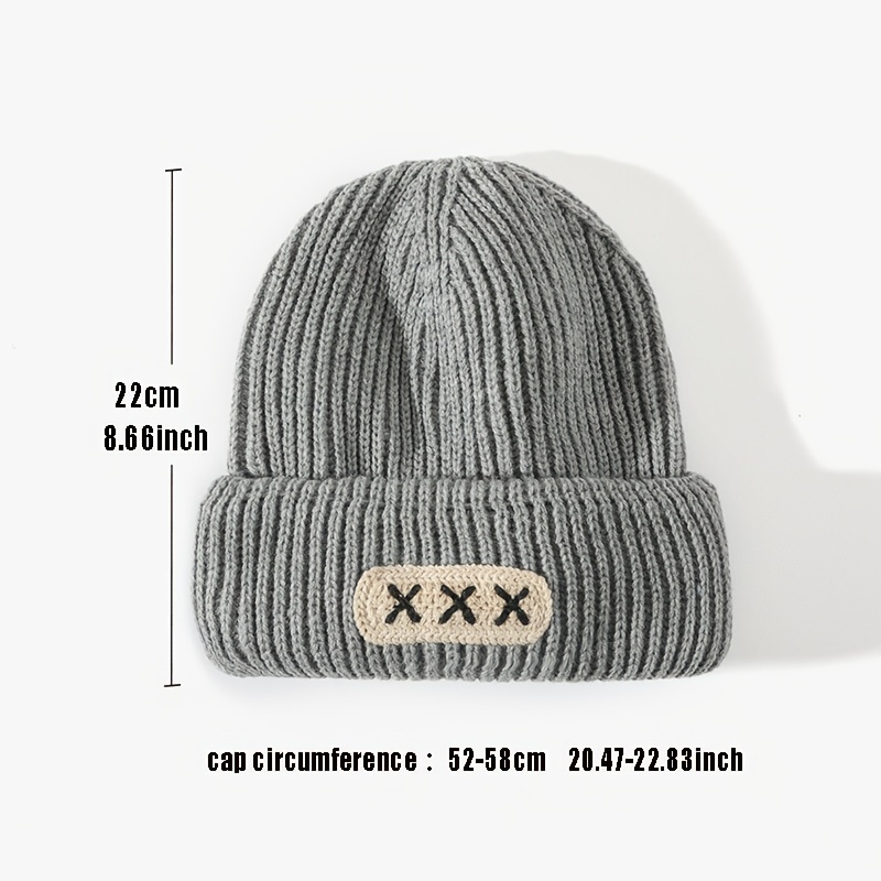 Kids Simple Style Knit Fashion Hats For Boys And Girls - Temu Austria