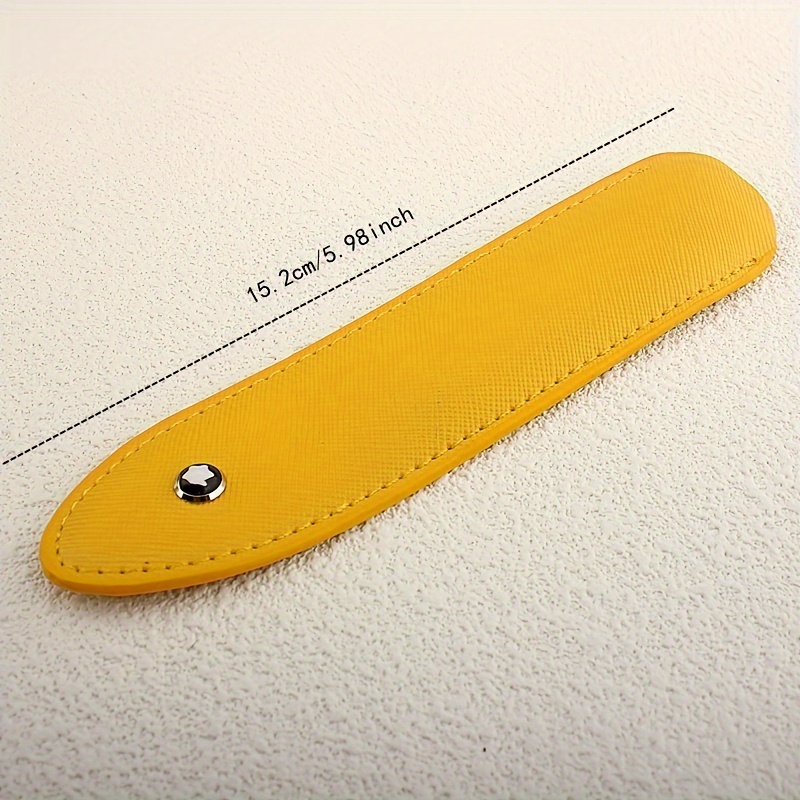 Leather Pencil pouch pen case zippered pencil case Sleeve Elegant
