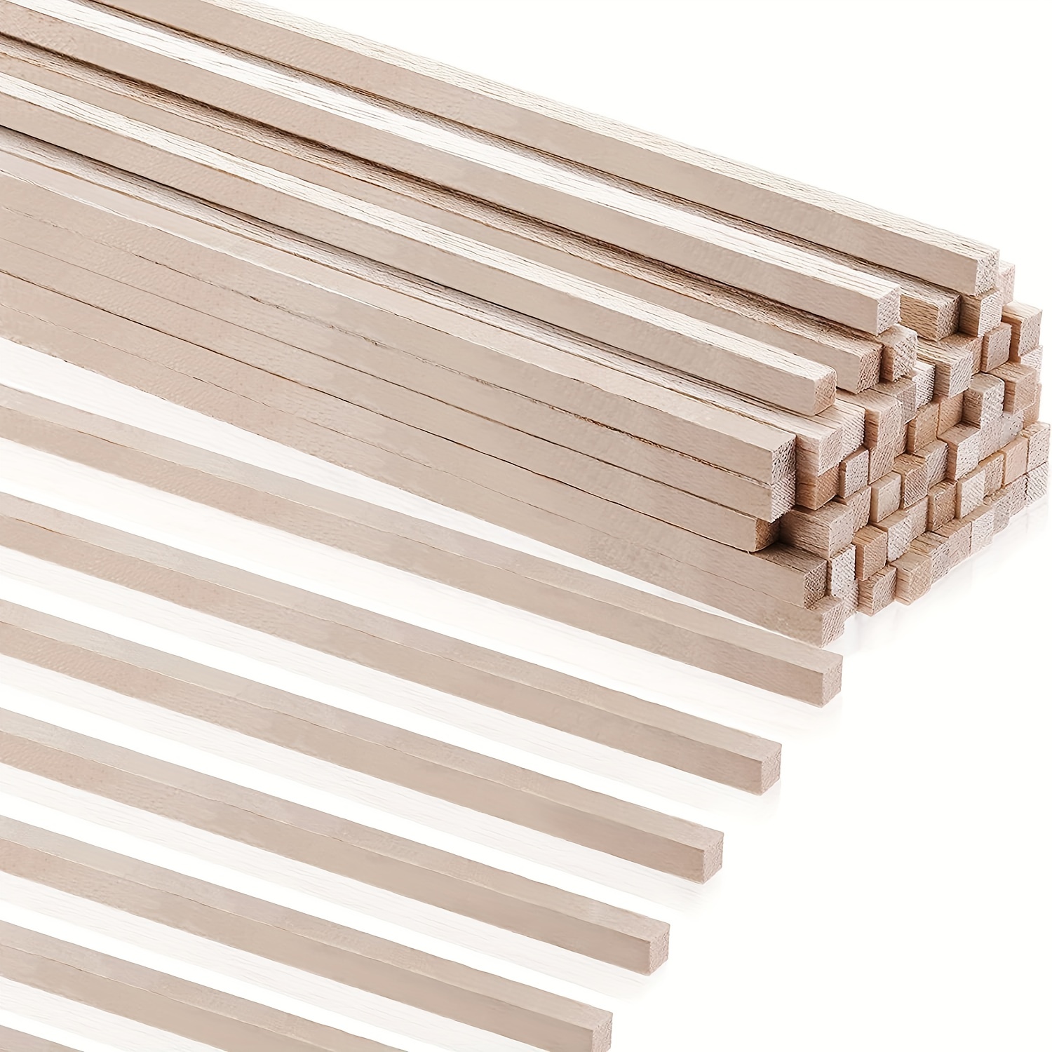 Emraw Palitos de madera natural, 300 piezas de palitos de madera para  manualidades, palos largos con asas de madera, palitos de helado para