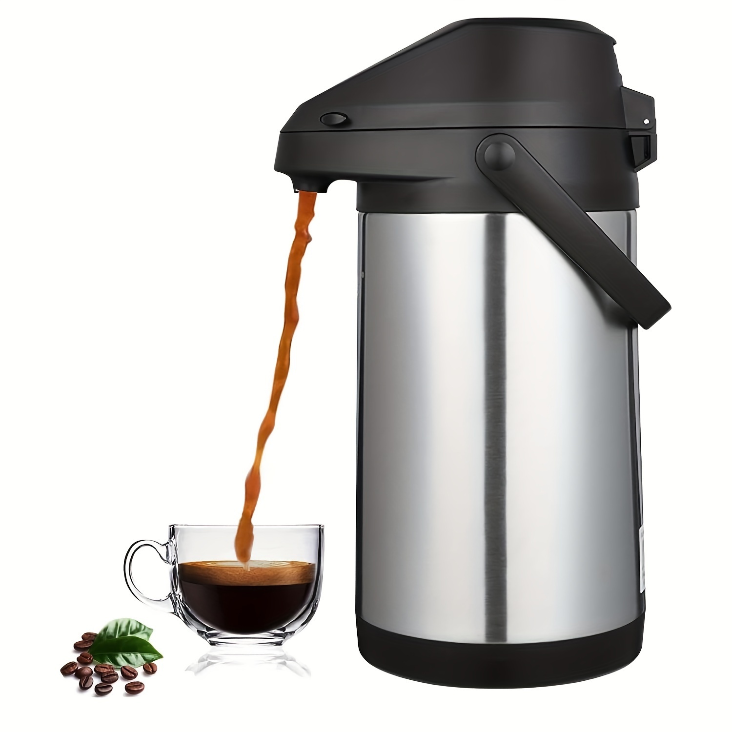 2.5L airpot coffee dispenser with pump 24hour thermal insulated hot  beverage dispenser for coffee, any liquid or drink