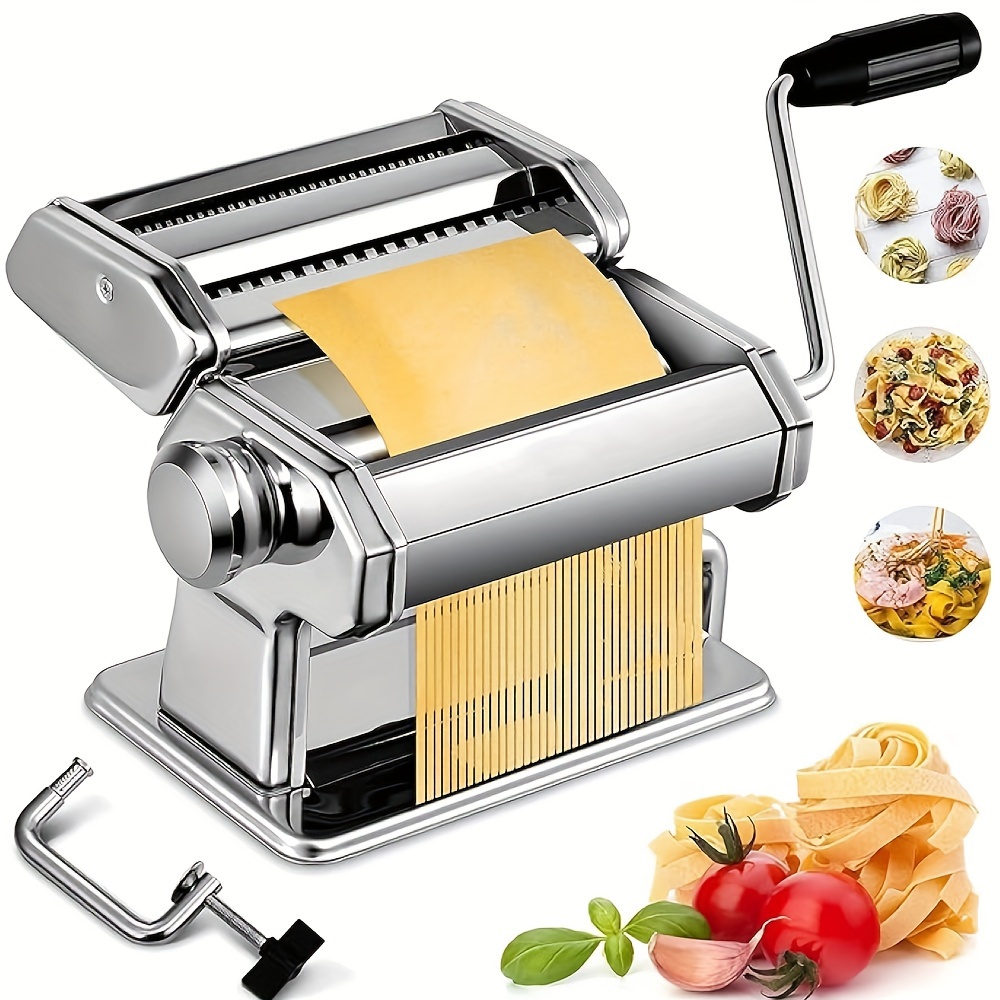 Pasta Machine, Dual-blade Multifunctional Manual Hand-cranking