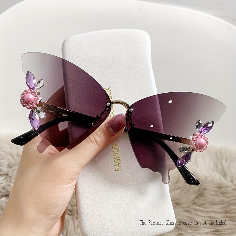 Womens butterfly shop shaped sunglasses