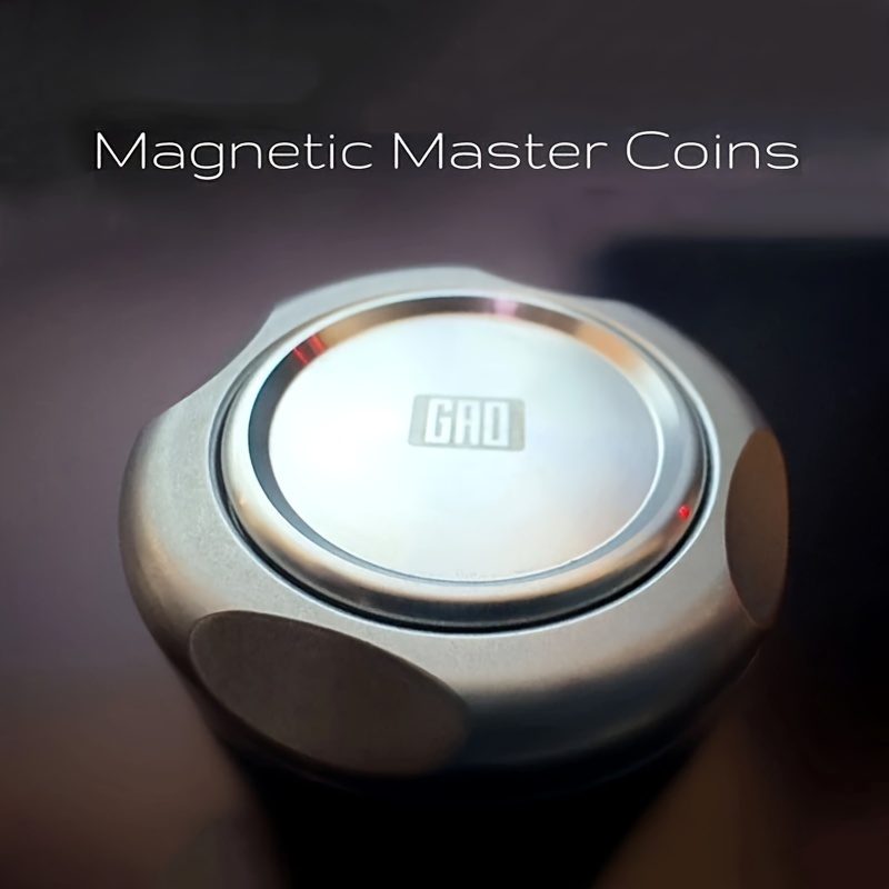 Magnetic Master Coins Fidget Spinner EDC Adult Metal Fidget Toys Hand  Spinner * *