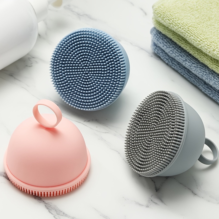 Soft Silicone Body Cleansing Brush Shower Scrubber, Gentle