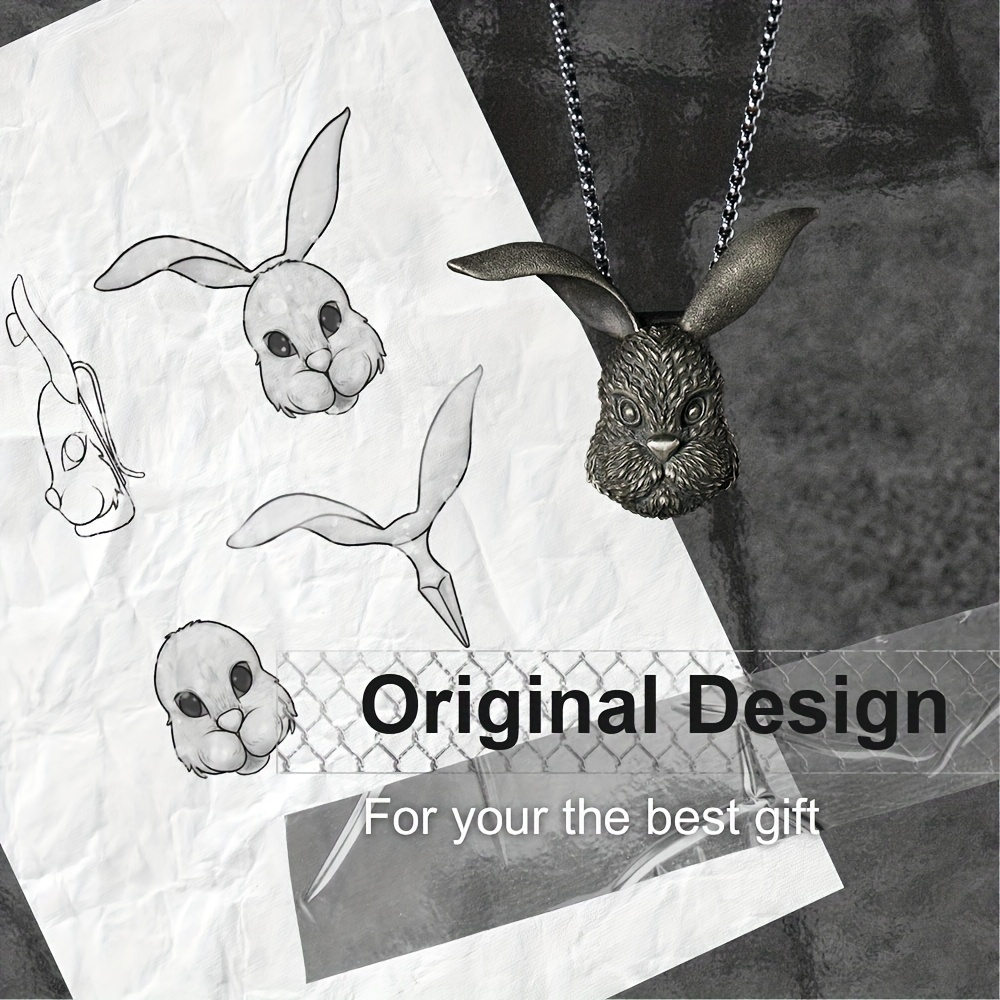 Dead Bunny Knife Necklace