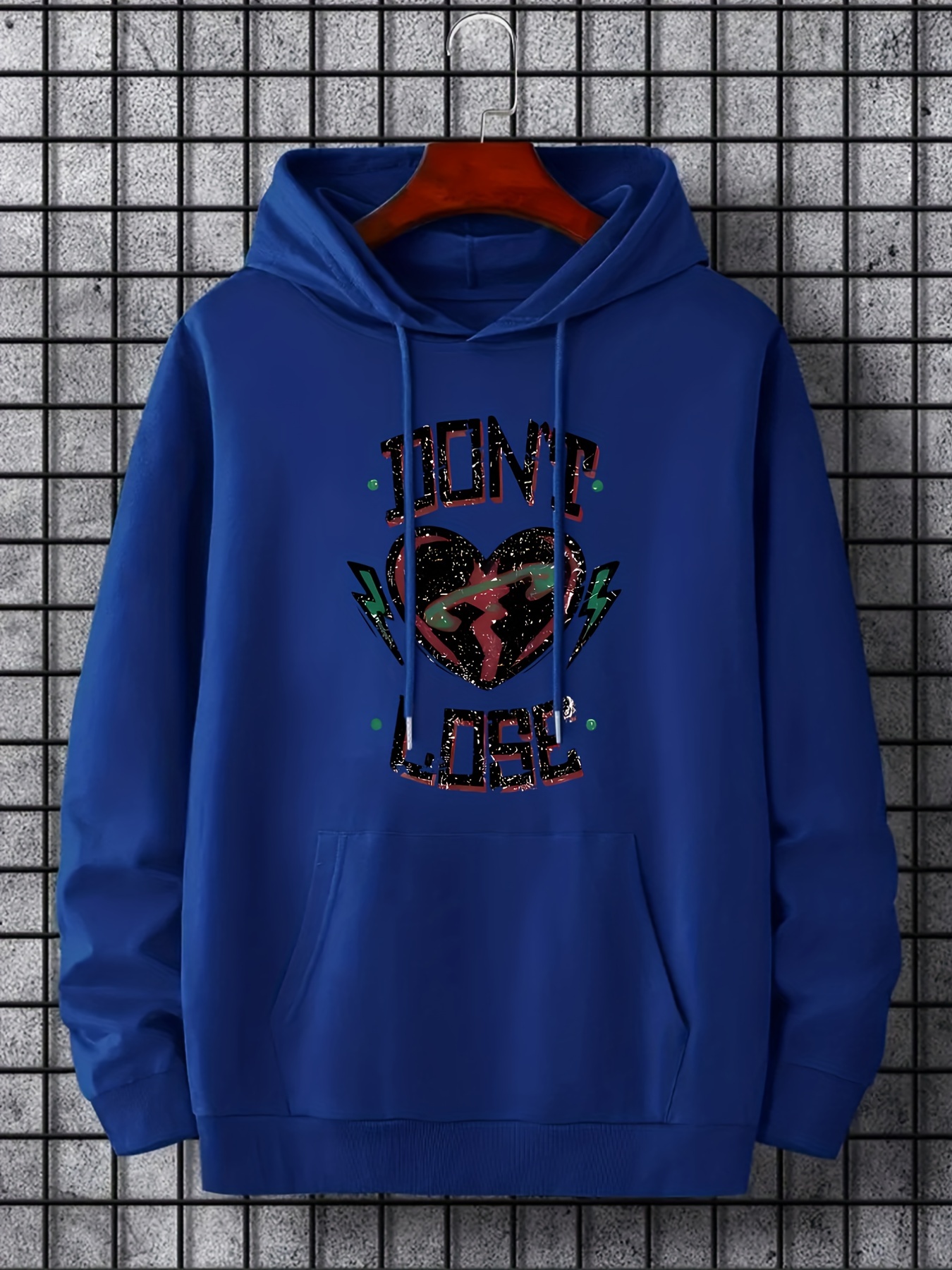 Love Heart Print Hoodie, Cool Hoodies For Men, Men's Casual Graphic Design Pullover  Hooded Sweatshirt With Kangaroo Pocket Streetwear For Winter Fall, As Gifts  - Temu Belgium