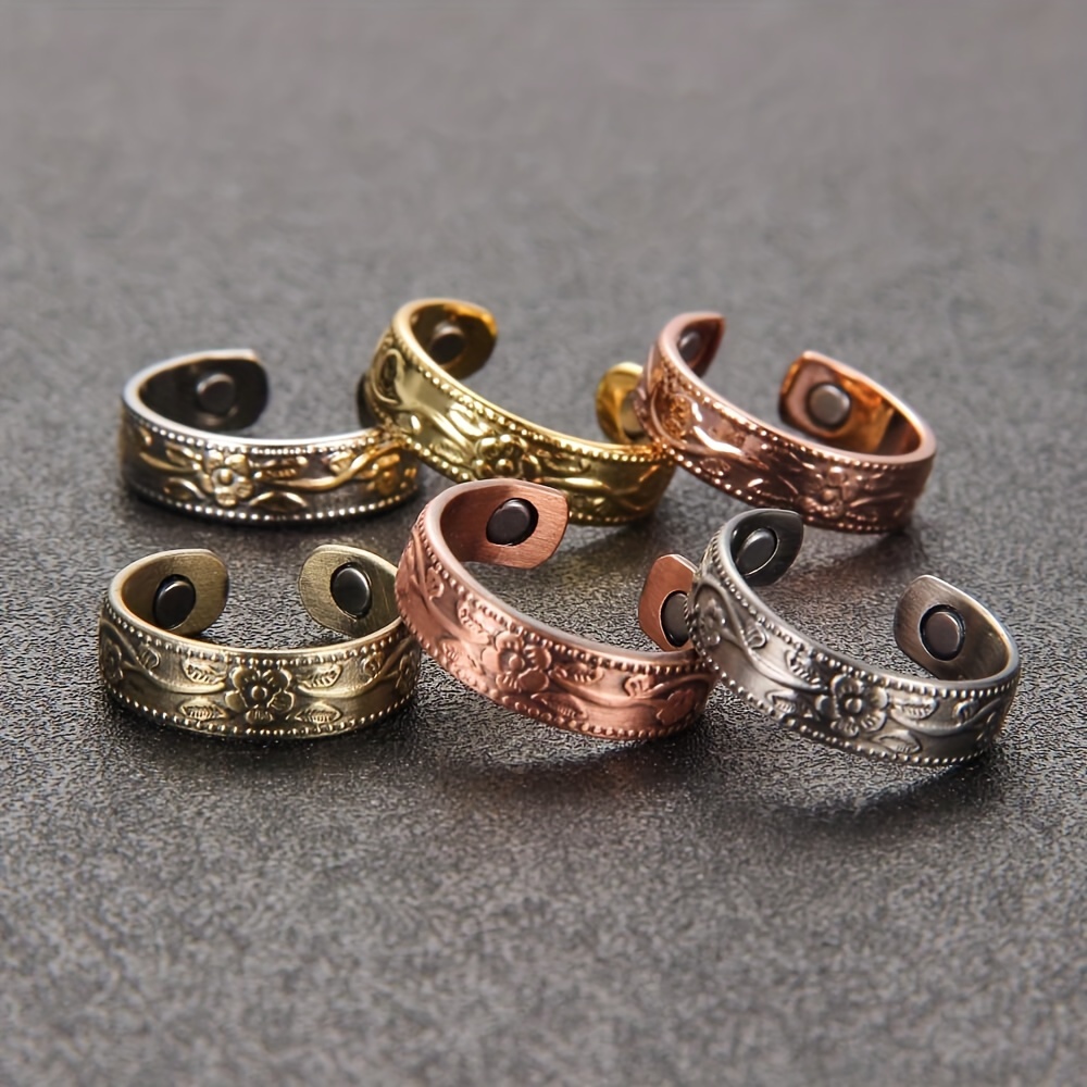 Magnetic Copper Bracelet Ring For Women 99.99% Pure Copper - Temu