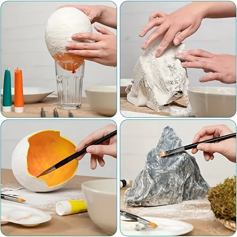 Plaster Cloth Sculptures are a Great Paper Mache Alternative for Kids