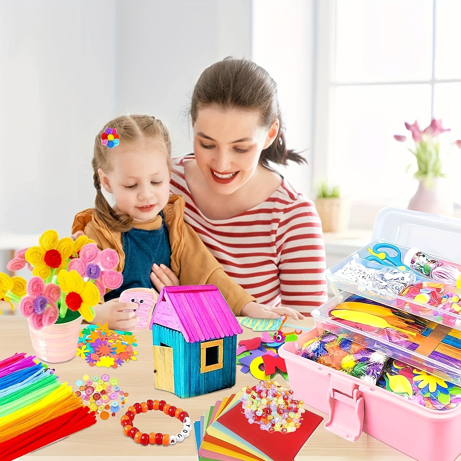 2000pcs arts craft supplies for kids