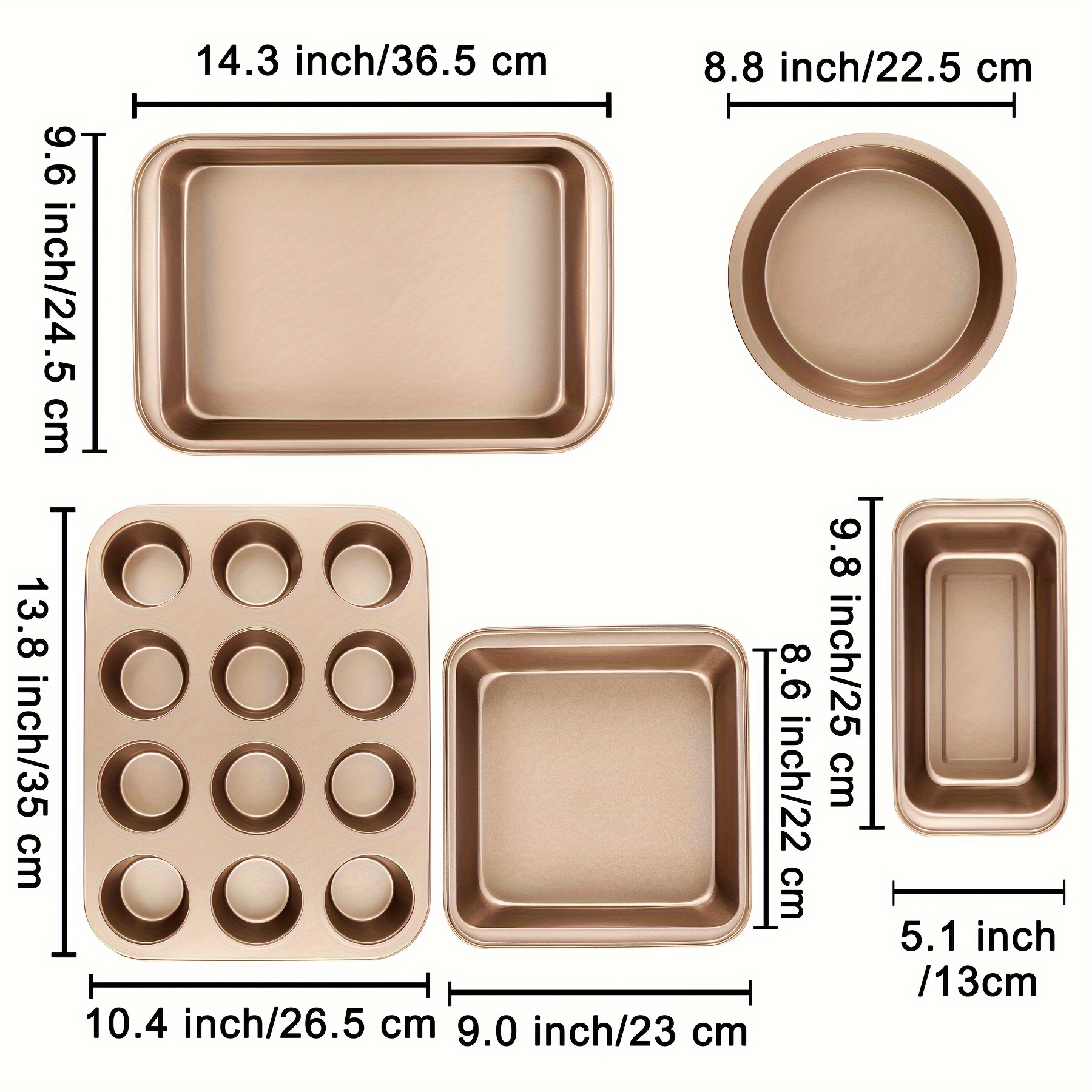 Rectangle Baking Tray Non Stick 33 x 22.5 cm