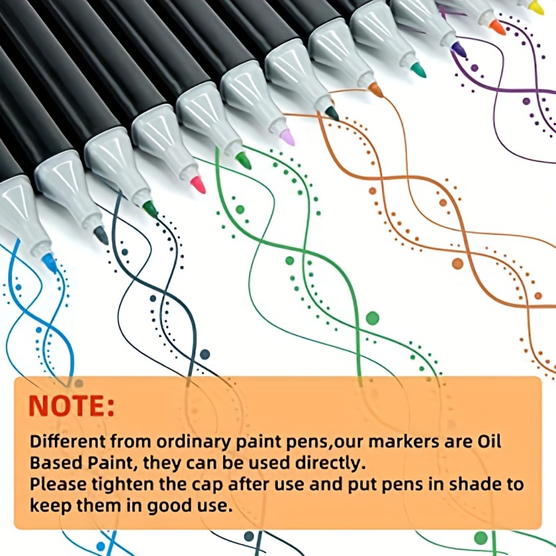 30 Color Alcohol Marker Pens Bright Permanent For Coloring - Temu