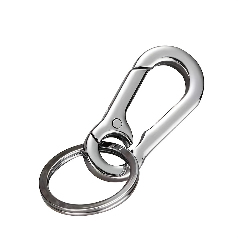Metal Keychain Holder For Belt Heavy Duty Carabiner With Keyring