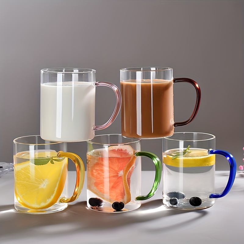 Water Cup Coffee Milk Cup Juice Cup High Borosilicate Glass - Temu