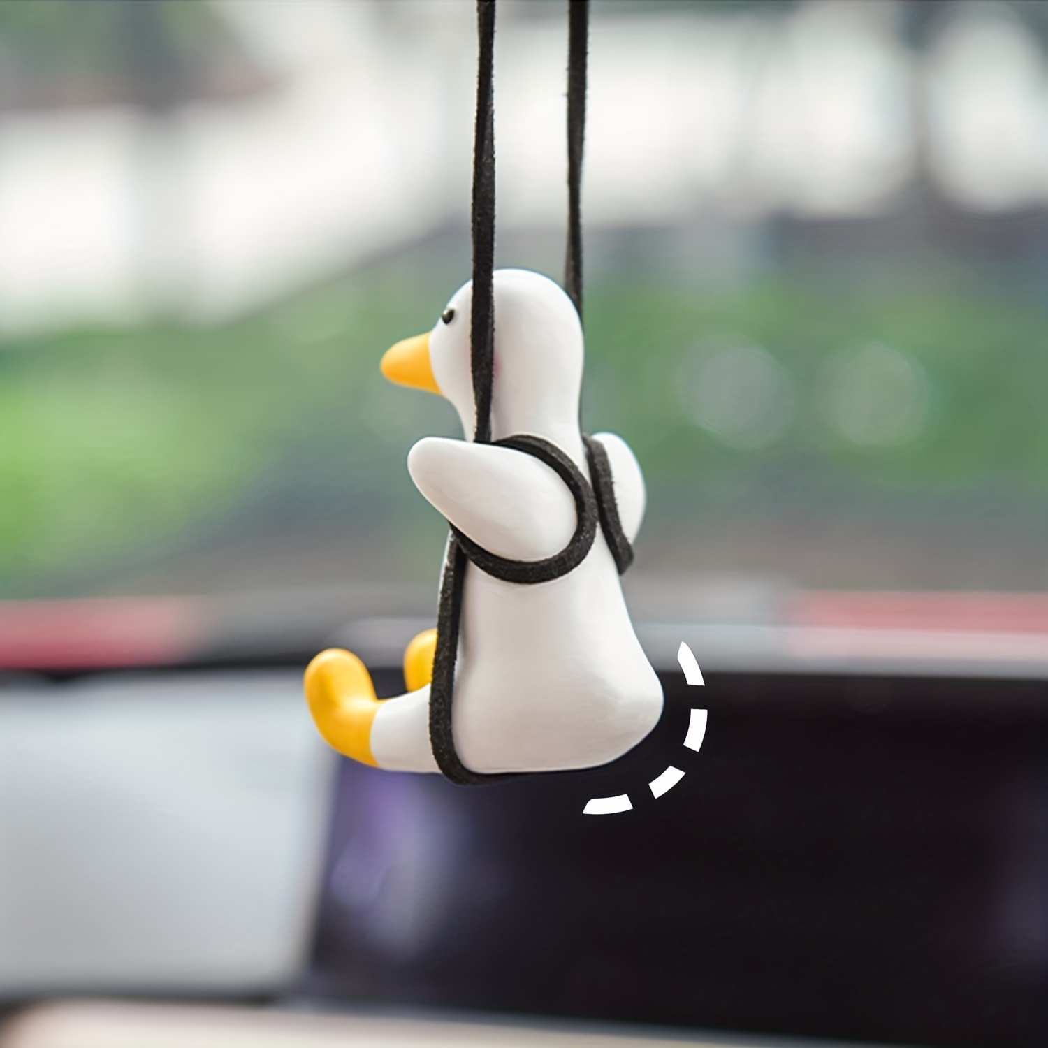 Super Cute Swing Duck Car Pendant Swing Duck Car Hanging Ornament Rearview Mirror  Interior Decoration Accessories, Don't Miss Great Deals