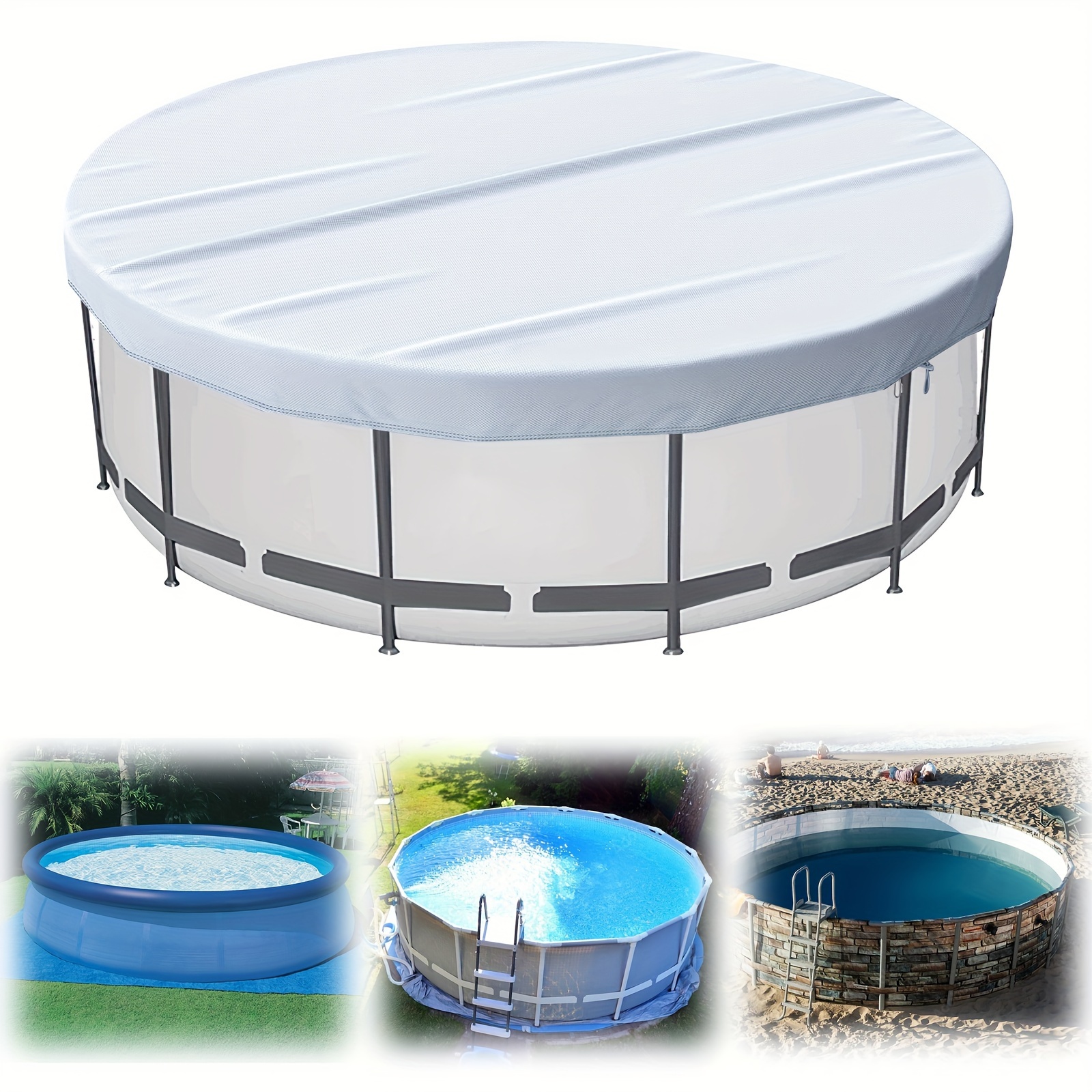 Pool Reel Cover Protector Waterproof Wide Swimming Pool Solar Reel  Thickened Blanket Canopy Over The Pool