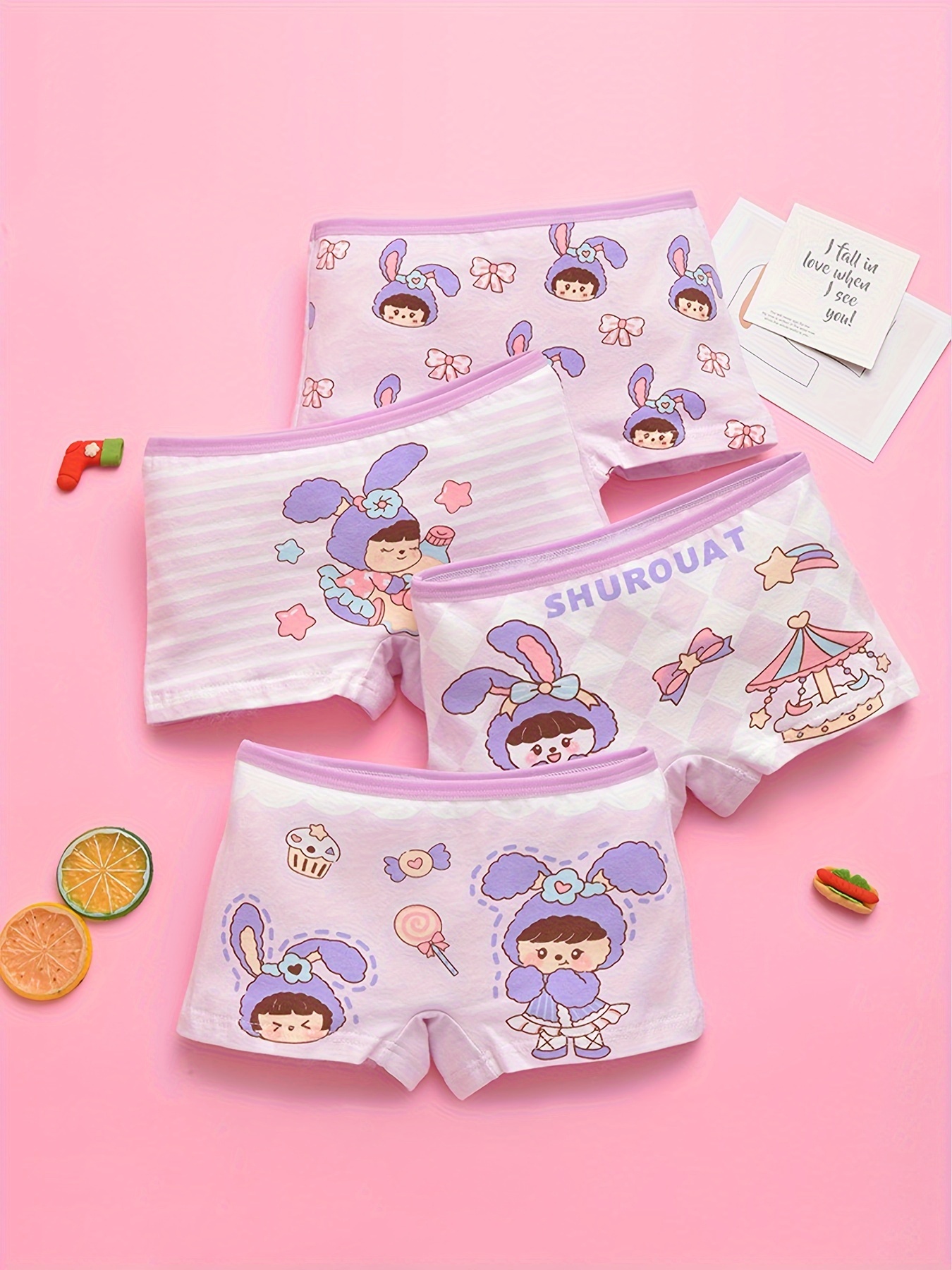 Girl Boxer Underwear - Temu