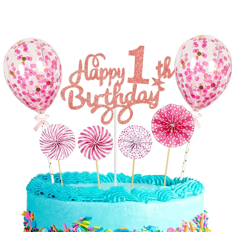 Happy Birthday Cake Age Decoration Birthday Girl Cake - Temu