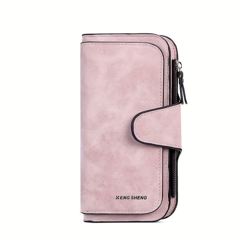 Retro Minimalist Short Wallet, Solid Color Clutch Credit Card Case, Multi Card Slots Wallet