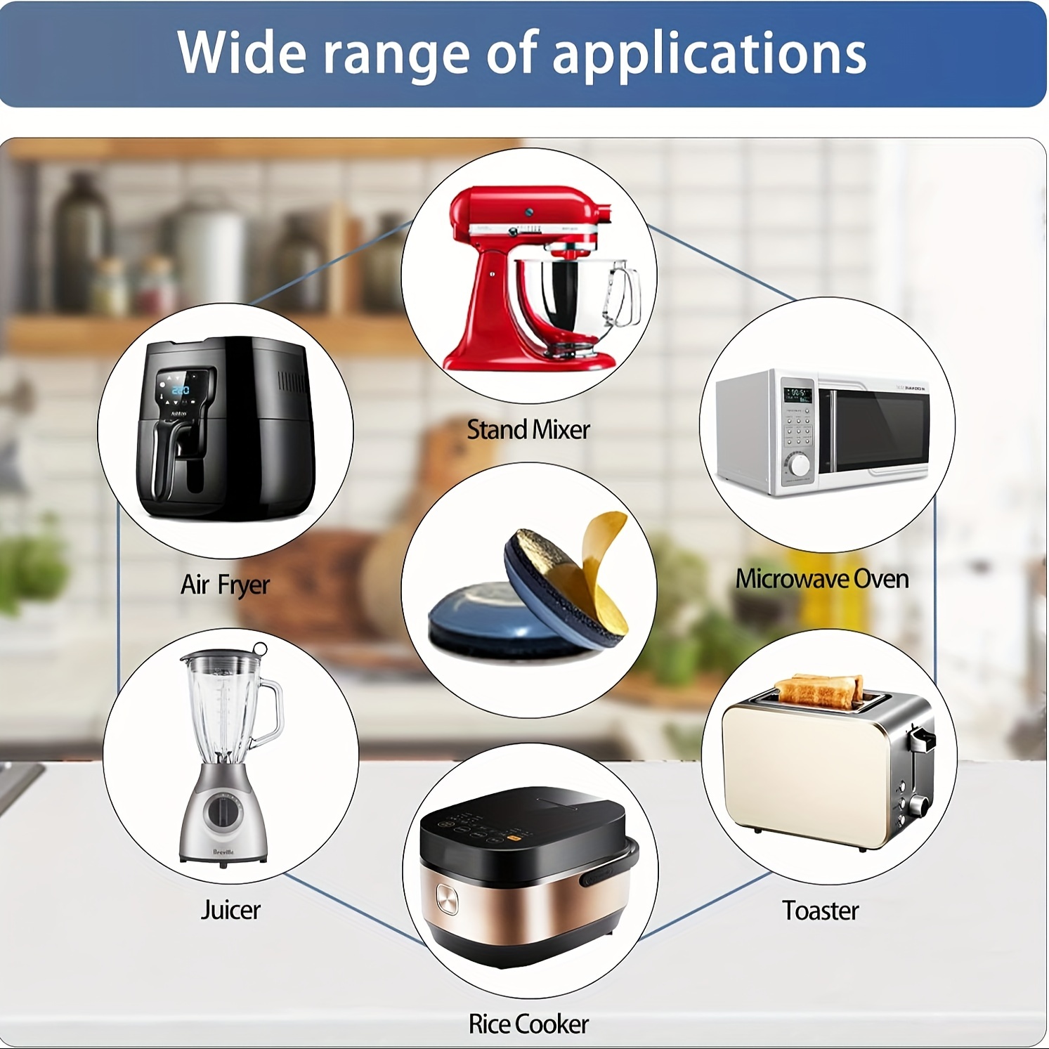  Appliance Sliders for Kitchen Appliances 24 PCS Self