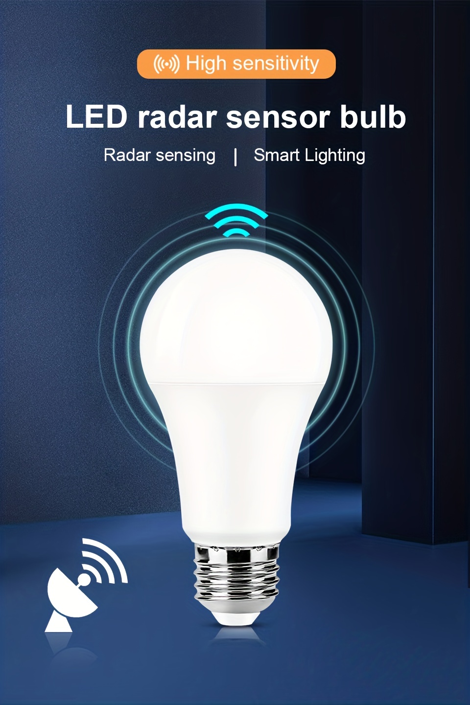 10 Uds. Bombilla Led Sensor Movimiento Lámpara Led Sensor - Temu