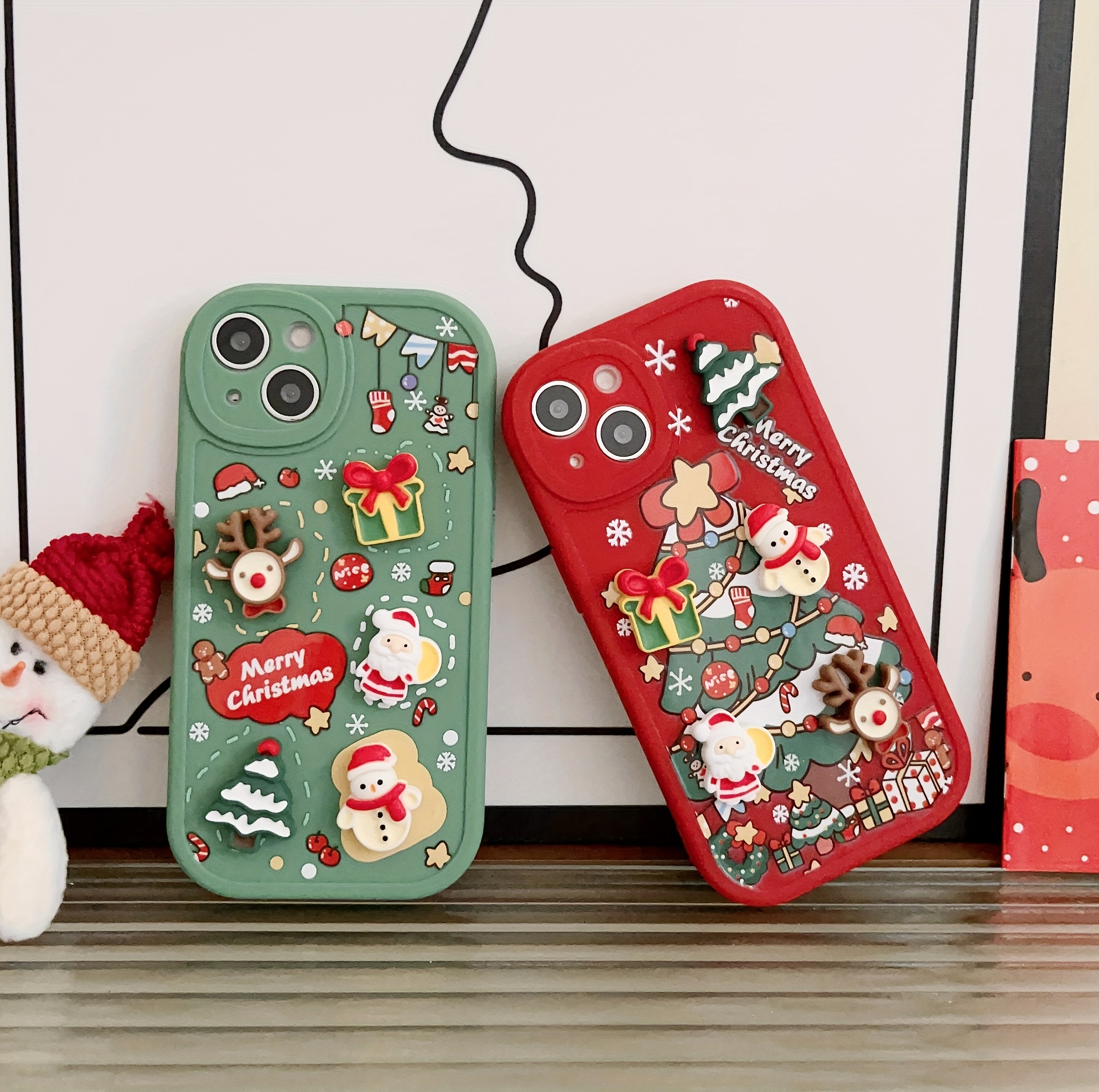 Christmas Doll 3d Phone Suitable Iphone15promax Anti Drop Temu