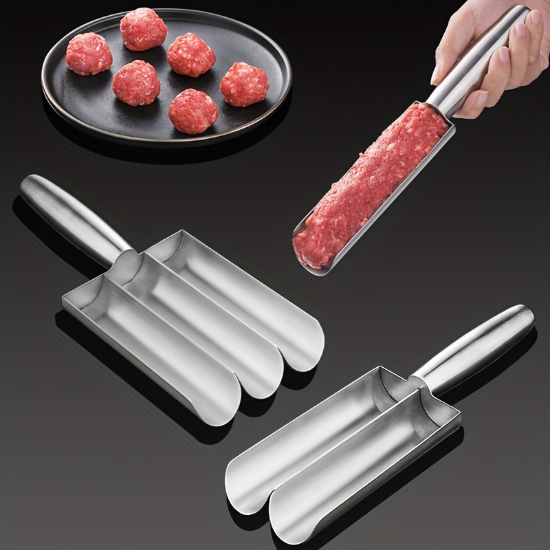 3Pcs Convenient Kitchen Meatball Maker Stainless Steel Meat & Poultry Tools  DIY Fish Meat Ball Maker Meatball Mold Tools – Many Favours