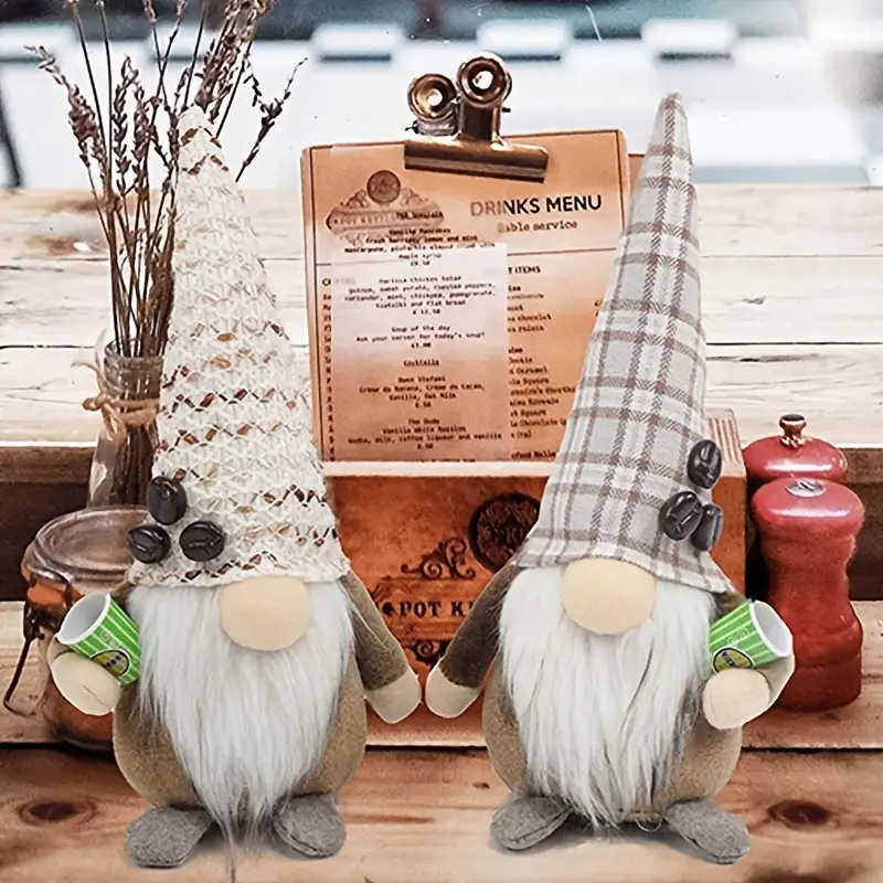 Coffee Gnomes Ornament Coffee Bar Decor Handmade Tomte - Temu