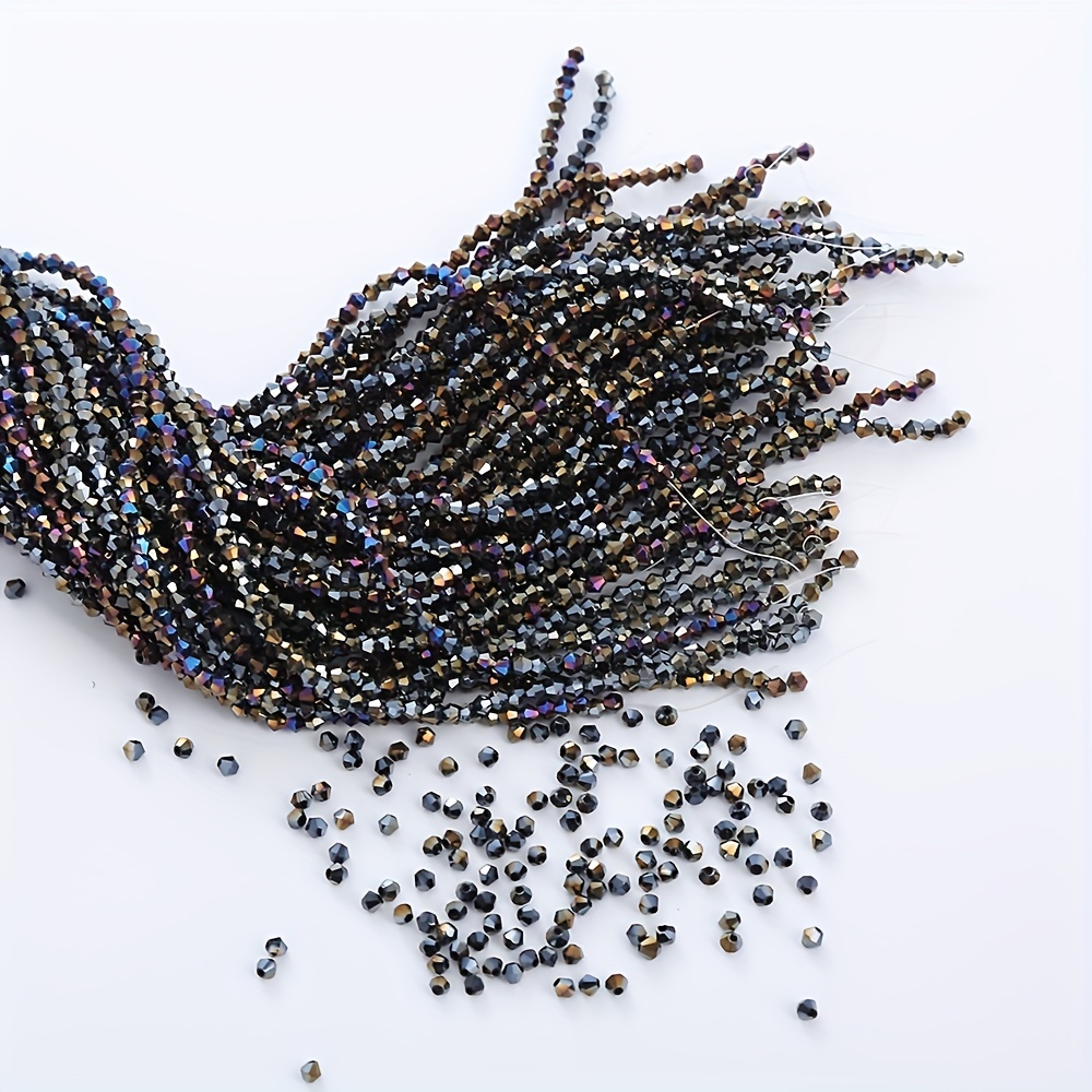 Black Charm Czech Glass Seed Beads Diy Bracelet Necklace - Temu