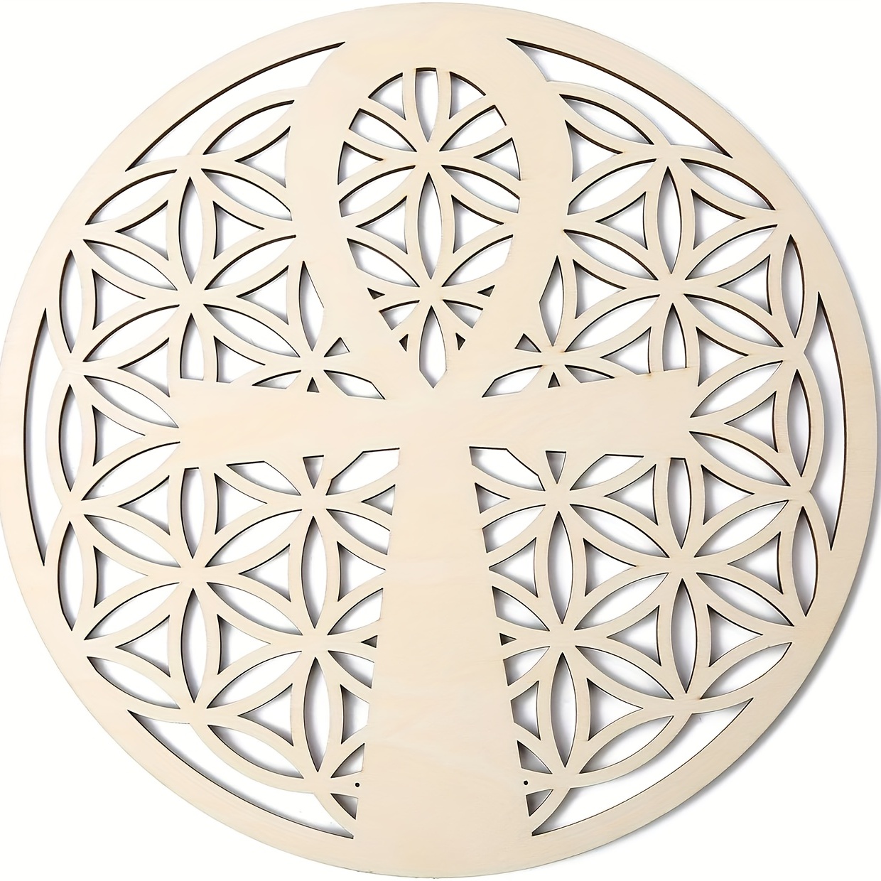 Flower of Life Outdoor Metal Wall Art Sculpture, Sacred Geometry