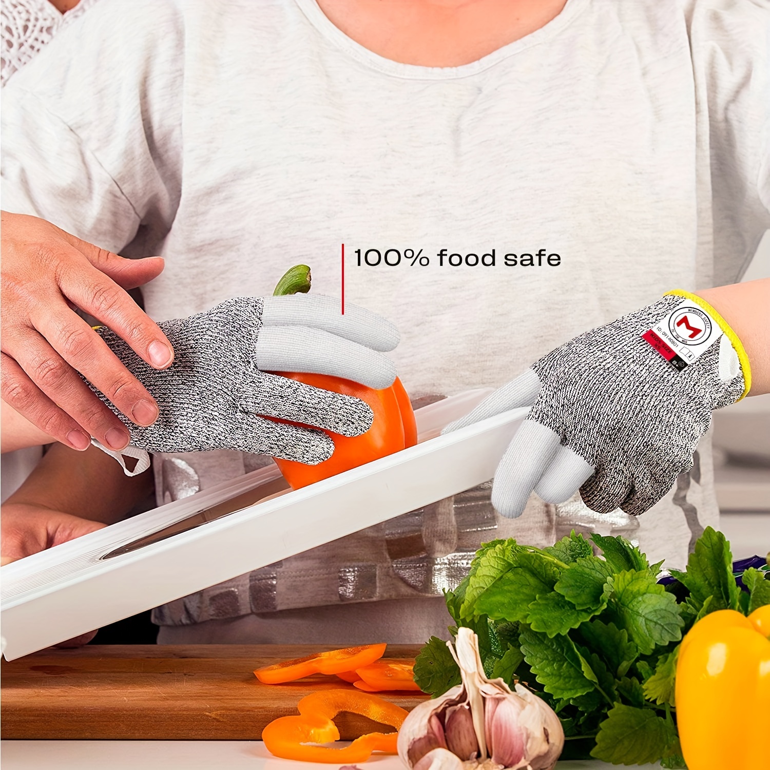 Cut Resistant Work Gloves For Women And Men, With Reinforced Fingers,  Comfortable, Food Grade Kitchen Cooking Gloves, Ambidextrous Safety Cutting  Gloves, Level 5 Protection, Grey - Temu