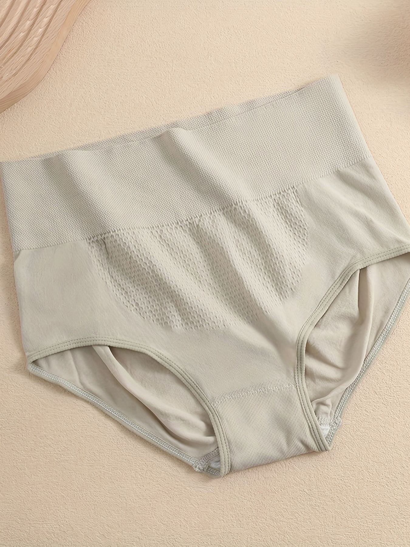 Seamless High Waist Briefs Comfy Breathable Solid Stretchy - Temu