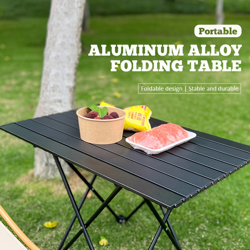 Barbecue d'extérieur en métal portable, table pliante pour barbecue au  charbon de bois, camping, pique-nique, randonnée, cuisine