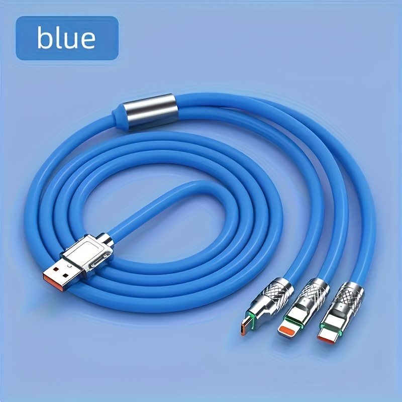 Gk Fast Charging 3 in 1 Extra Bolded Usb Cable Perfect For - Temu Australia