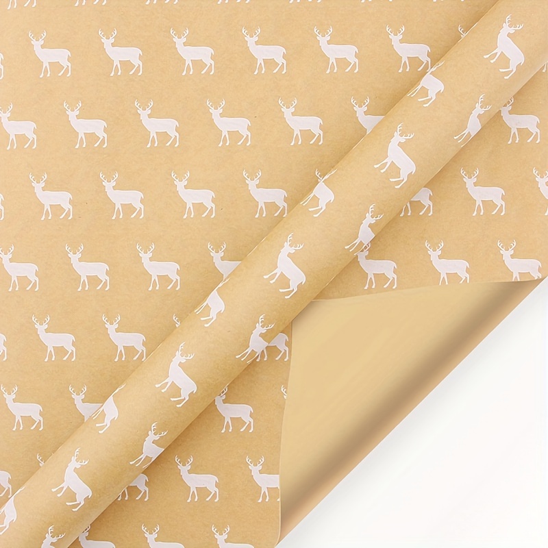 80g Yellow Kraft Paper, Flower Wrapping Paper, Diy Holiday Gift