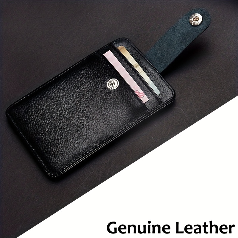 Genuine leather Business Work Card Holder Fashion ID Badge Holders with  Nylon Lanyard ID case Office Supplies