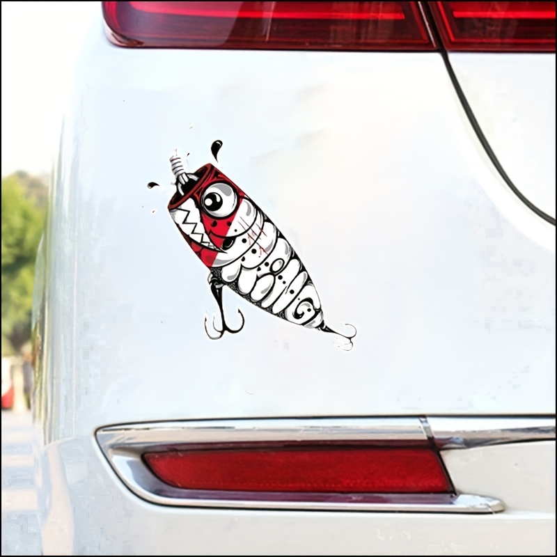 For Fishing Lure Car Stickers, Anime Waterproof Laptop Refrigerator Bumper  Windows Decal
