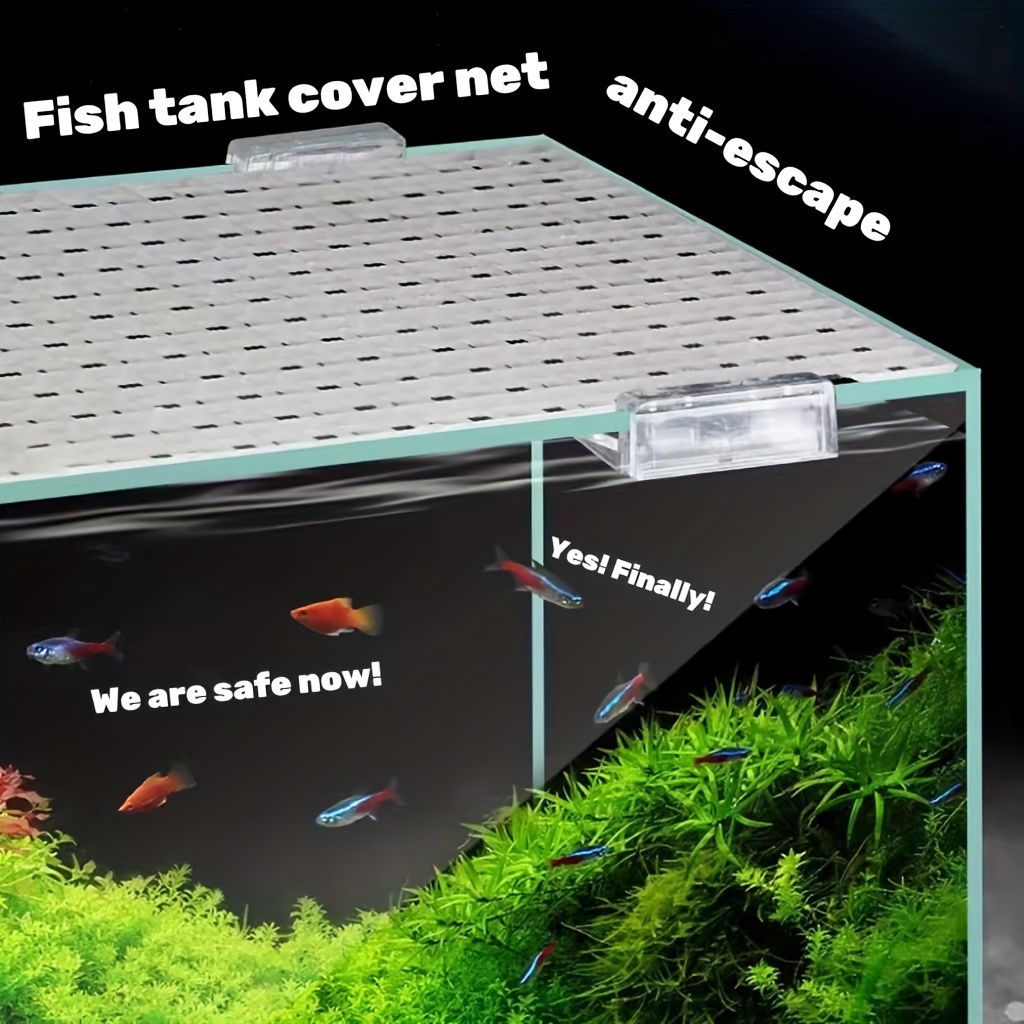 3pcs Aquarium Fish Isolation Nets Anti Jump Cover Can Be Spliced