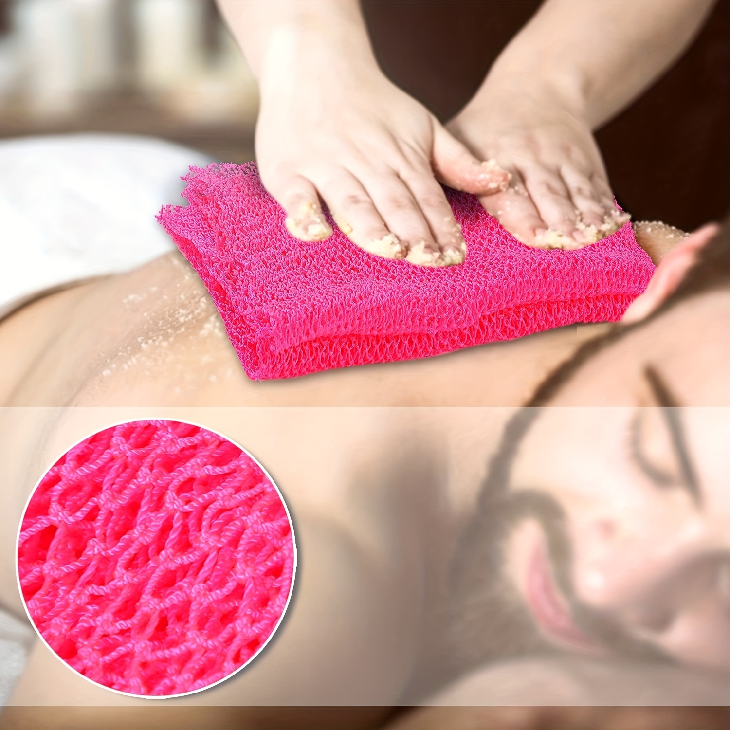African Exfoliating Net - 2pcs Bathing Sponge Set